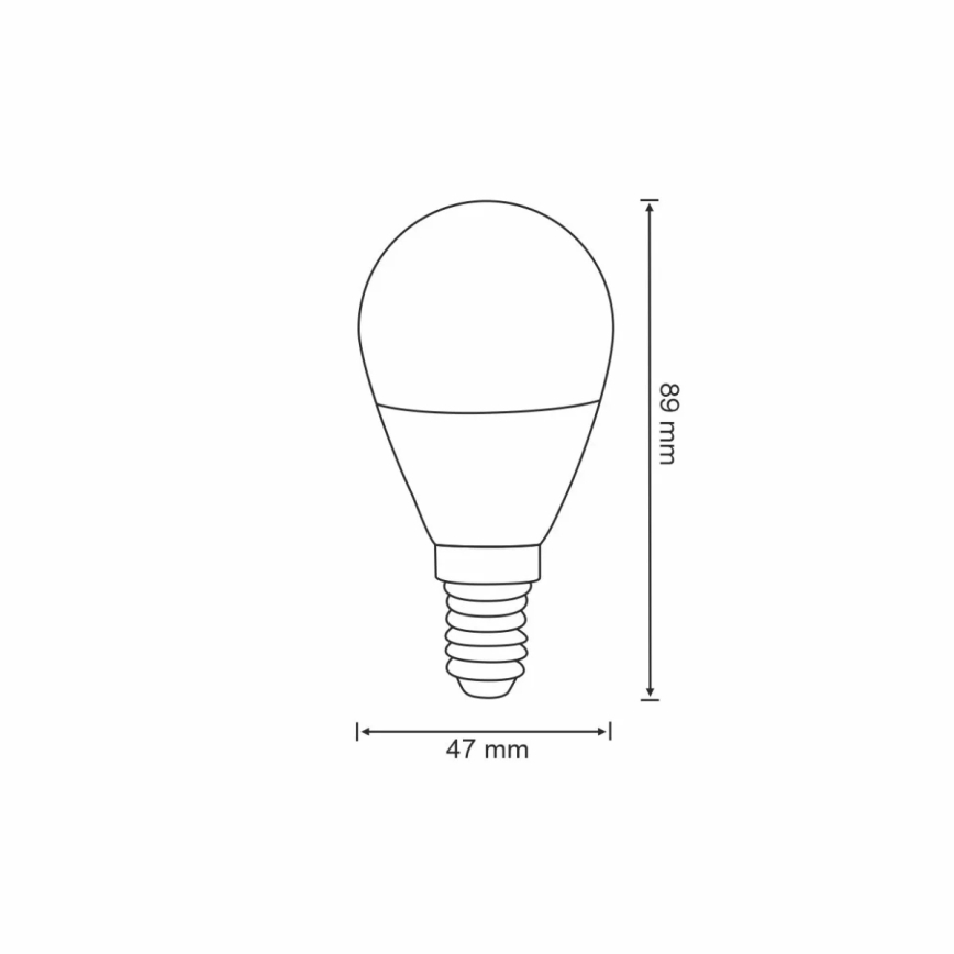 RGB Bombilla LED regulable G45 E14/5,5W/230V 3000-6500K Wi-fi Tuya