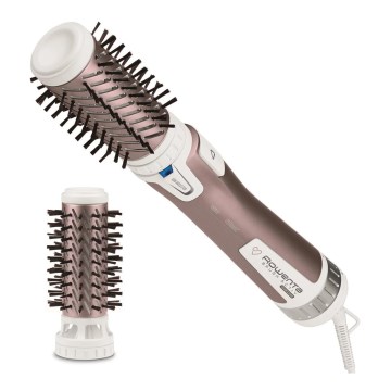 Rowenta - Cepillo de pelo giratorio PREMIUM CARE 1000W/230V rosa/blanco