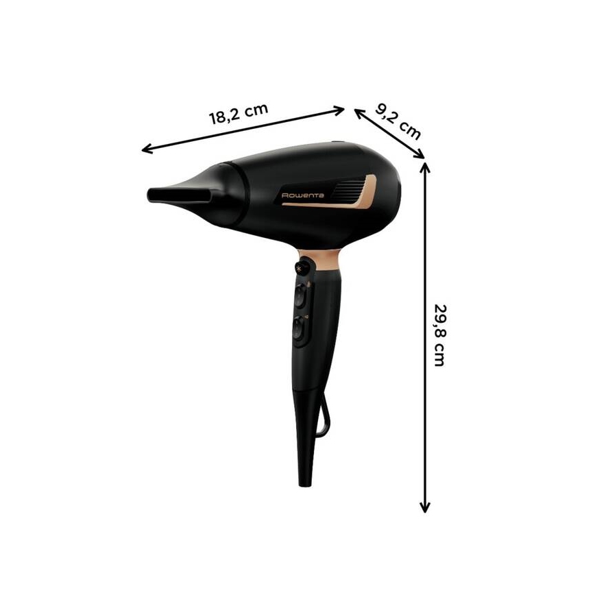 Rowenta - Secador de pelo PRO EXPERT 2200W/230V negro