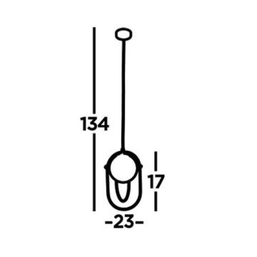 Searchlight - Lámpara colgante AXIS 1xE27/60W/230V negro