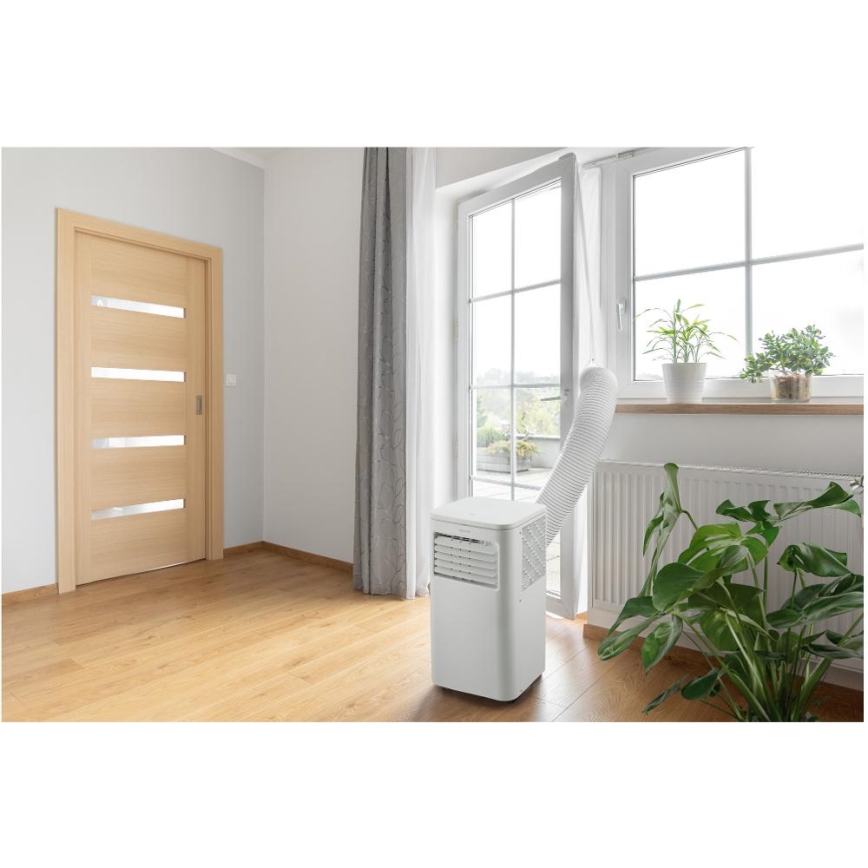 Sencor - Aire acondicionado móvil inteligente 3en1 con accesorios completos 760W/230V 7000BTU Wi-Fi + control remoto