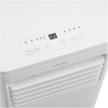 Sencor - Aire acondicionado móvil inteligente 3en1 con accesorios completos 760W/230V 7000BTU Wi-Fi + control remoto