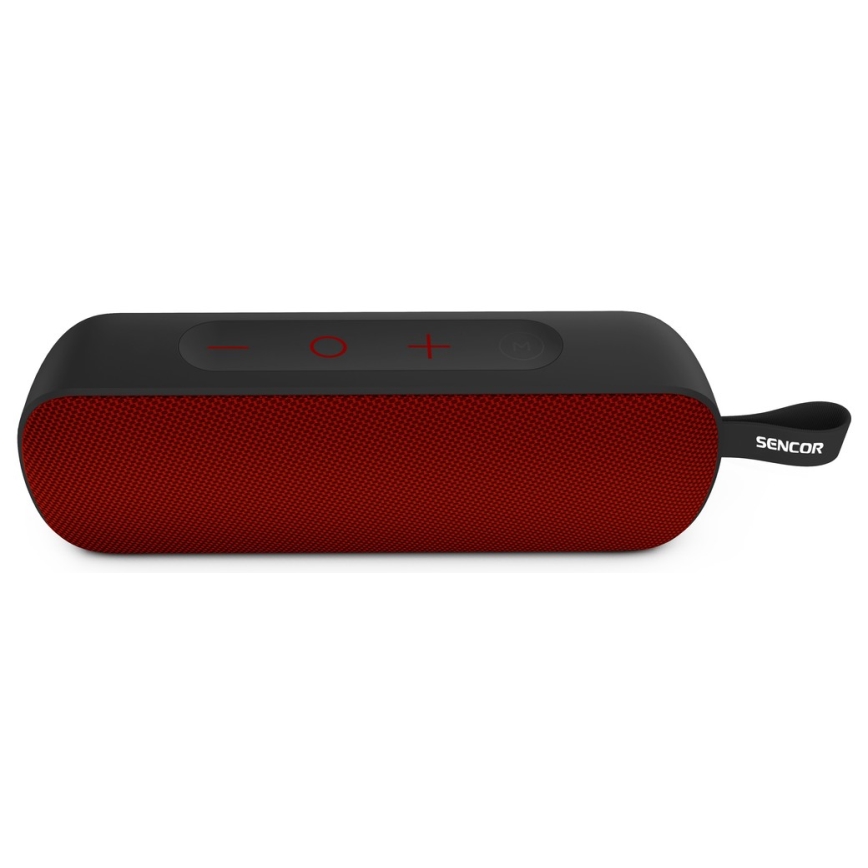 Sencor - Altavoz inalámbrico 10W 2000 mAh IPX7 rojo