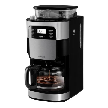 Sencor - Cafetera de goteo de 1,5 l con pantalla LCD 900W/230V