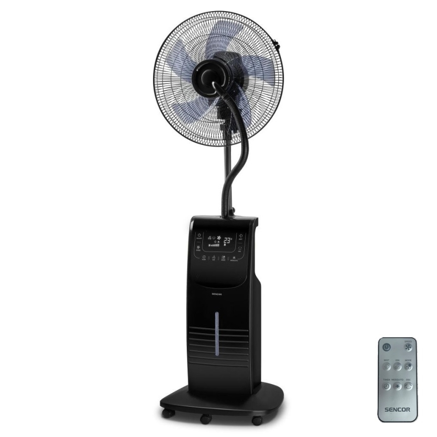 Sencor - Enfriador de aire 90W/230V negro + control remoto