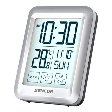 Sencor - Estación meteorológica con pantalla LCD y alarma 2xAAA