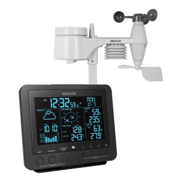 Sencor - Estación meteorológica profesional con pantalla LCD a color 1xCR2032