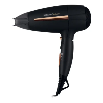 Sencor - Secador de pelo 2000W/230V negro/dorado