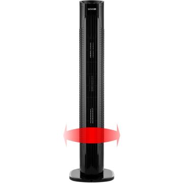 Sencor - Ventilador de pie 50W/230V negro