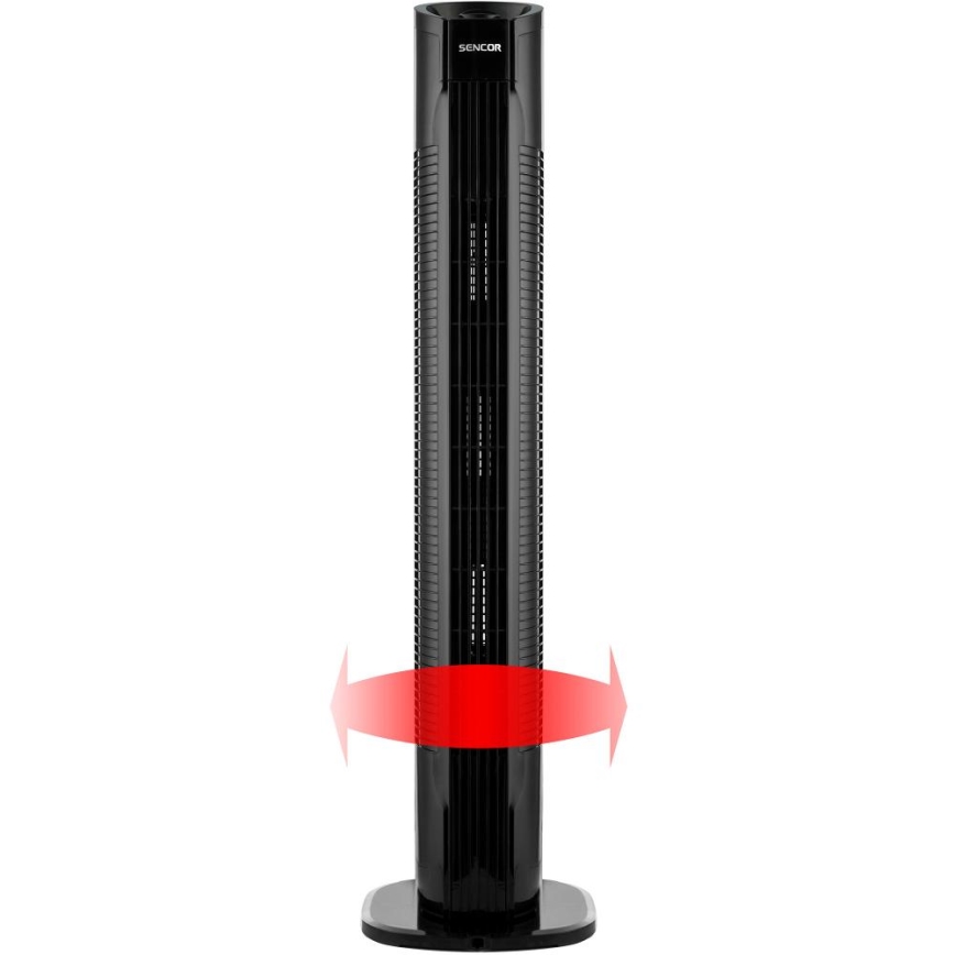 Sencor - Ventilador de pie 50W/230V negro