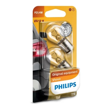 SET 2x Bombilla para el coche Philips VISION 12594B2 BAZ15d/4W/12V