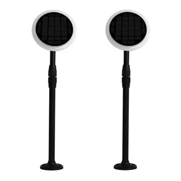 SET 2x Lámpara solar regulable LED GARDEN LED/3W/5V 42-80 cm 4000K IP65