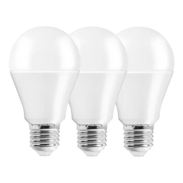 SET 3x Bombilla LED A60 E27/10W/230V 3000K