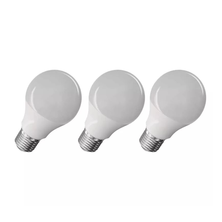 SET 3x Bombilla LED A60 E27/7,2W/230V 2700K CRI 94 Ra