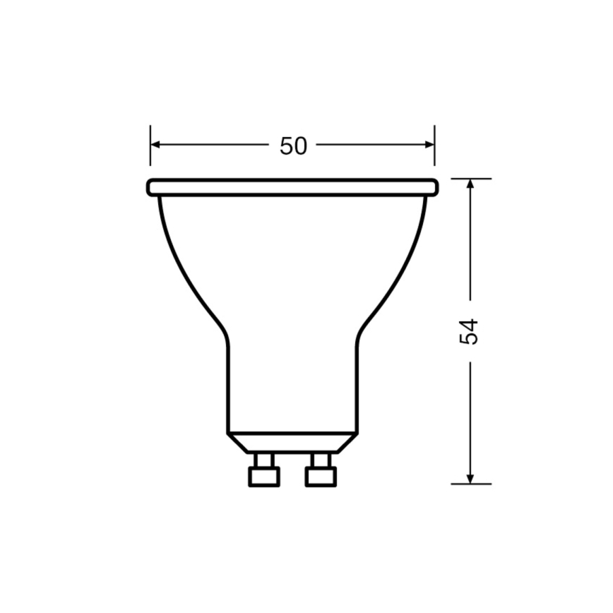 SET 3x Bombilla LED PAR16 GU10/4,5W/230V 6500K 36° - Osram