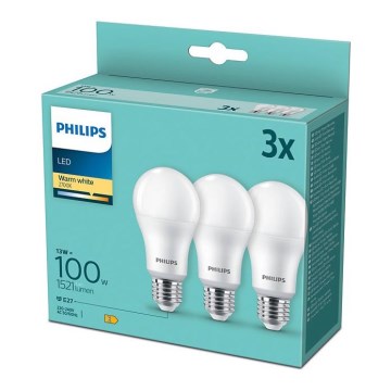 SET 4x bombillas LED regulables Philips Hue WHITE A60 E27/9W/230V 2700K