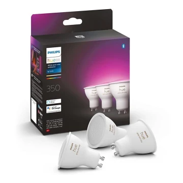 SET 3x bombillas LED regulables Philips Hue White And Color Ambiance GU10/5W/230V 2000-6500K