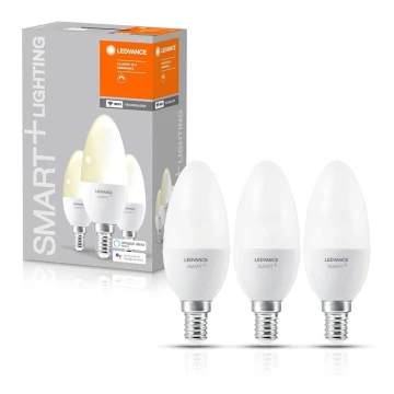 SET 3x LED Bombilla regulable SMART+ E14/5W/230V 2700K Wi-Fi - Ledvance