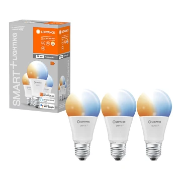 SET 3x LED Bombilla regulable SMART+ E27/9W/230V 2700K-6500K Wi-Fi - Ledvance