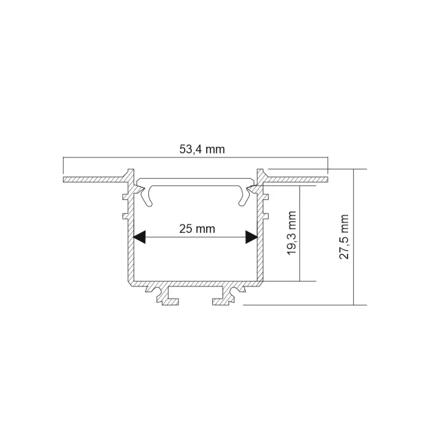 Shilo - Lámpara empotrada LED LED/32W/230V 3000K CRI 90 negro