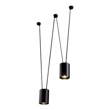 Shilo - Lámpara colgante 2xGU10/15W/230V negro