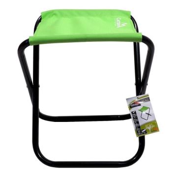 Silla de camping plegable verde/negro