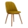 Silla de comedor BAKERI 86x48 cm amarillo/roble claro