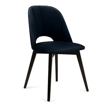 Silla de comedor BOVIO 86x48 cm azul oscuro/haya