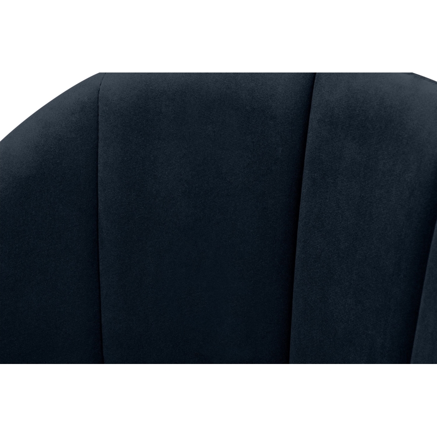 Silla de comedor BOVIO 86x48 cm azul oscuro/haya