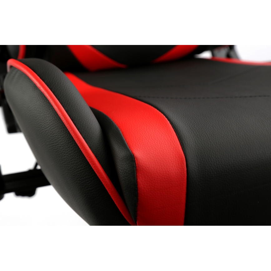 Silla de juego VARR Monaco negro/rojo