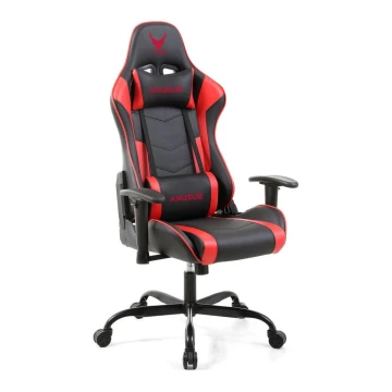 Silla de juego VARR Suzuka negro/rojo