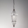 SIRU - Lámpara colgante con cadena BABÀ 1xE27/60W/230V diá. 30 cm transparente/marrón Vidrio veneciano