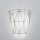SIRU - Lámpara colgante SEGNI 1xE27/60W/230V negro/blanco Vidrio veneciano