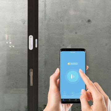 Solight 1D100DW - Alarma para puertas y ventanas 2xAAA Wi-Fi Tuya