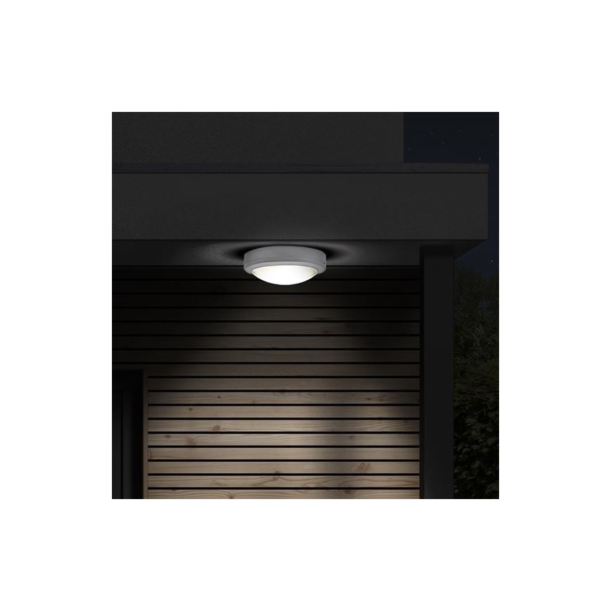 Plafón LED de exterior SIENA LED/13W/230V IP54 diá. 17 cm blanco