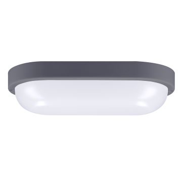 Aplique LED para exterior LED/20W/230V 4000K IP54 gris ovalado