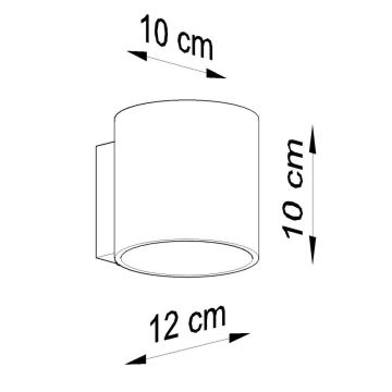 Foco de pared ORBIS 1xG9/40W/230V concreto