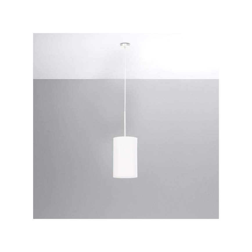 Lámpara colgante OTTO 1xE27/60W/230V diámetro 15 cm blanco