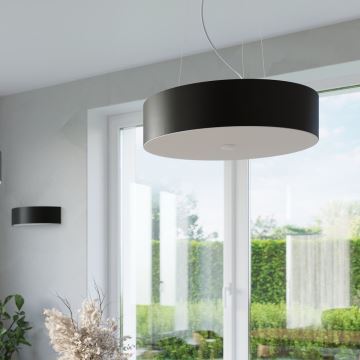 Lámpara colgante SKALA 6xE27/60W/230V diámetro 70 cm negro