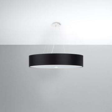 Lámpara colgante SKALA 6xE27/60W/230V diámetro 70 cm negro