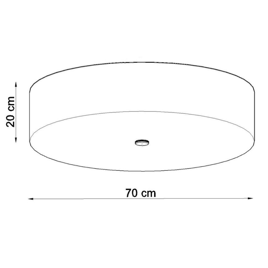 Plafón SKALA 6xE27/60W/230V diámetro 70 cm blanco