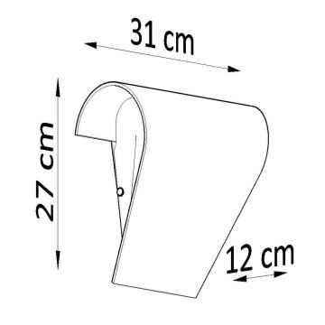 Aplique CLINO 2xE27/46W/230V