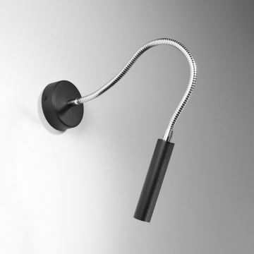 Lámpara pequeña flexible AXIL 1xG9/12W/230V negro