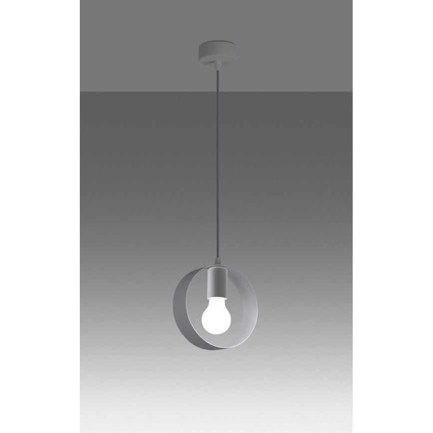 Lámpara colgante TITRAN 1xE27/60W/230V blanco