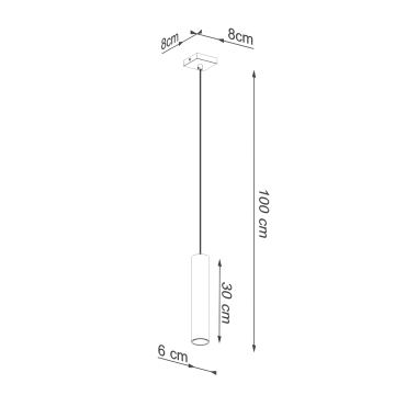 Lámpara colgante LAGOS 1xGU10/10W/230V dorado