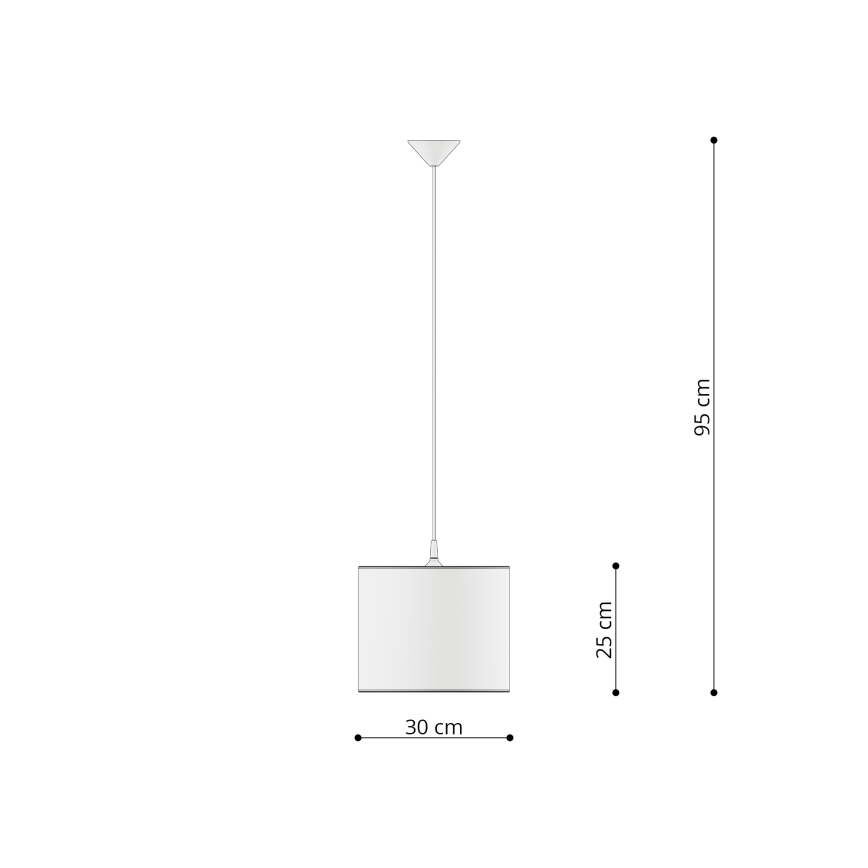 Lámpara colgante infantil UNICORN 1xE27/15W/230V diá. 30 cm unicornio