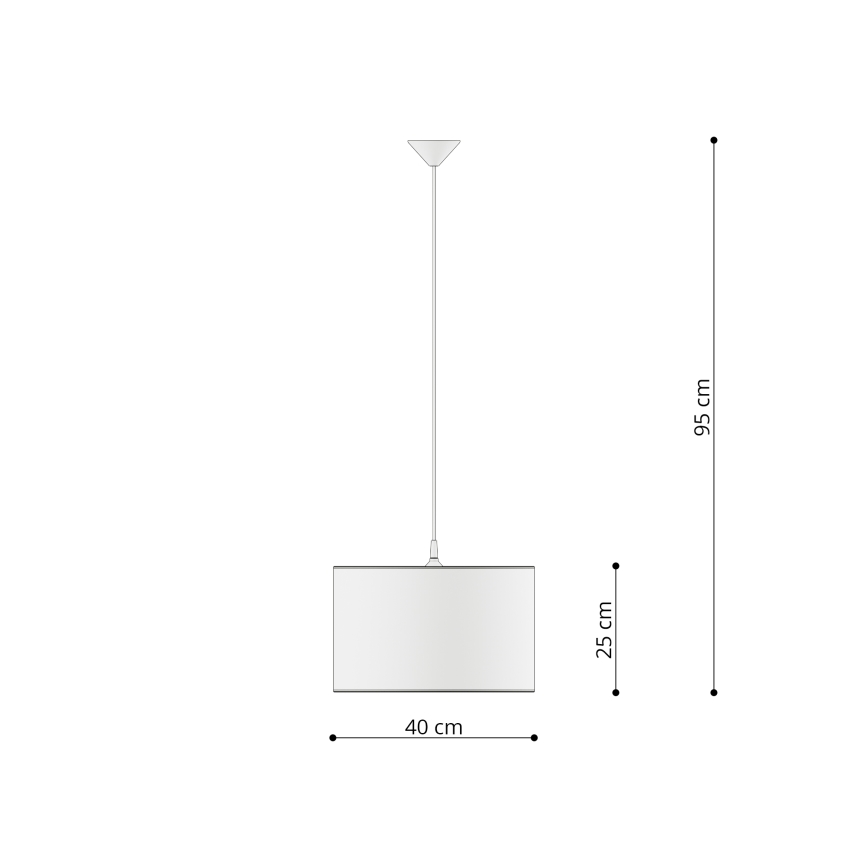 Lámpara colgante infantil UNICORN 1xE27/15W/230V diá. 40 cm unicornio