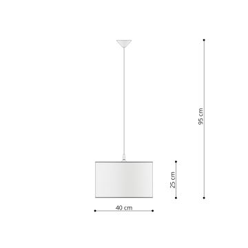 Lámpara colgante infantil PRINCESS 1xE27/15W/230V diá. 40 cm princesa