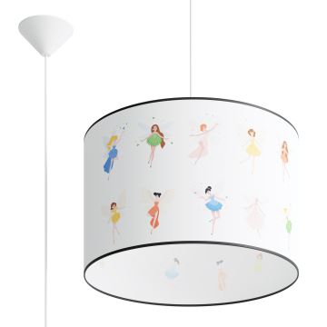 Lámpara colgante infantil FAIRY 1xE27/15W/230V diá. 40 cm hada