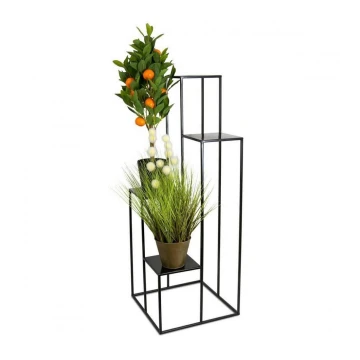 Soporte para flores 110x40 cm negro